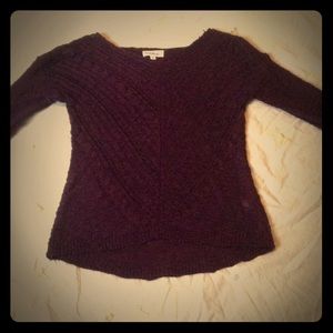 Women's/juniors maroon knit sweater